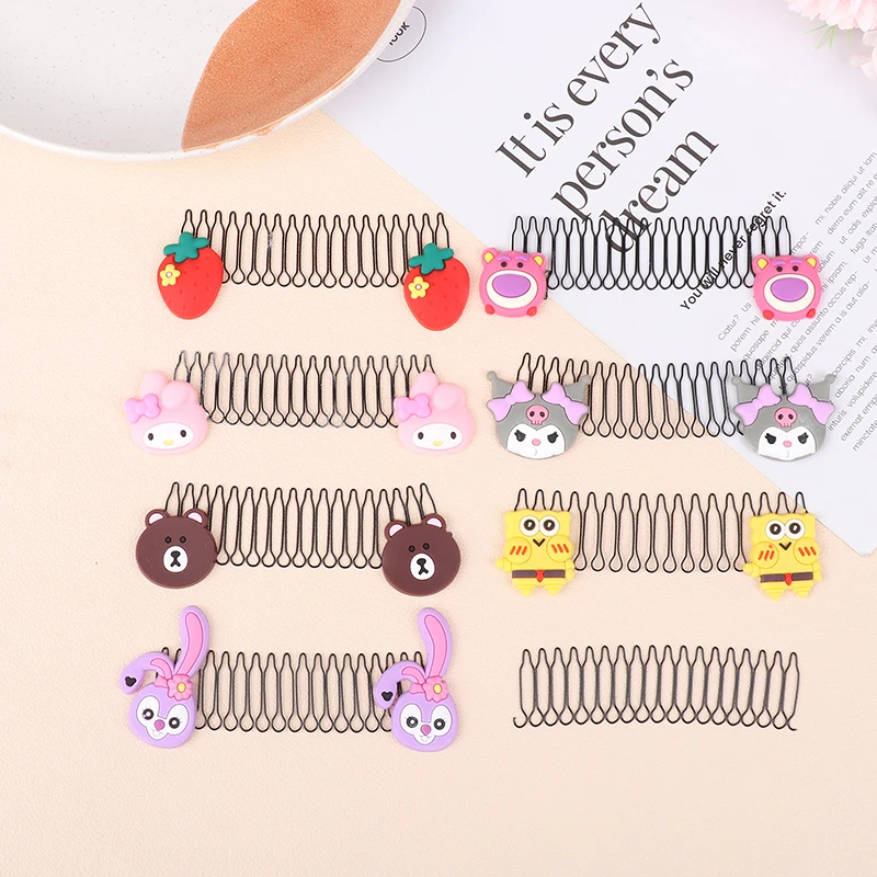 Cute Disney Hair Accessories Hair Comb Invisible Hairband Stretch Hair Comb Hair Holder For Women Girl