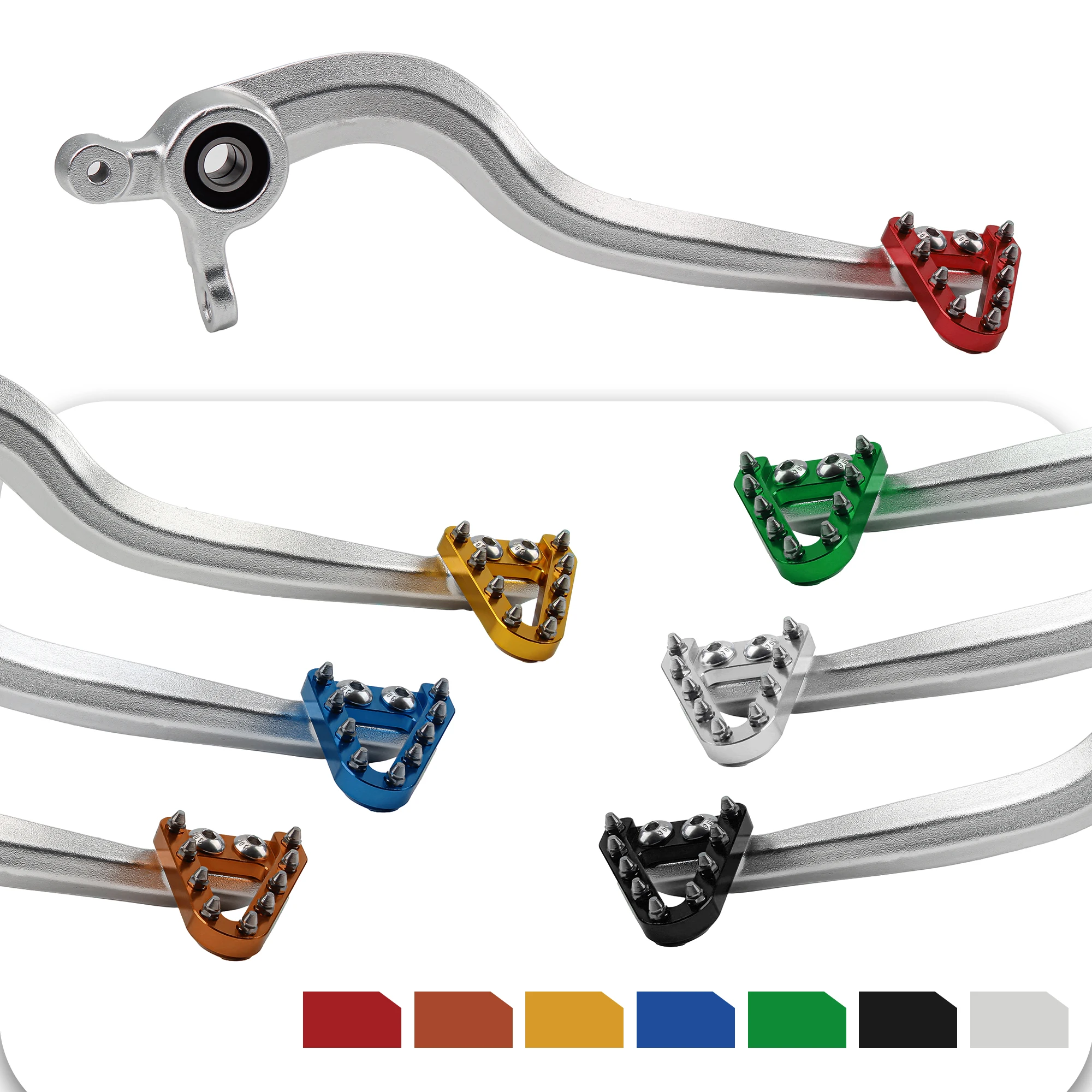 Motorrad-Fußbremshebel, Hinteres Pedal, CNC-Aluminiumlegierung, Zubehör für Husqvarna TE FE 17-23 TC125 FC FS 16-22 TC250 TX 17-22 – Detail 2