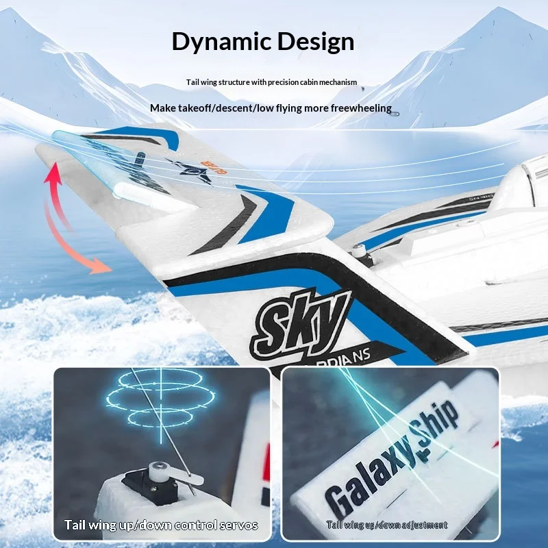 KF603 All-Terrain Glider Fixed-Wing RC Aircraft Waterproof Crash-Resistant Foam Remote ControlFlying Toy for Land Air and Wate