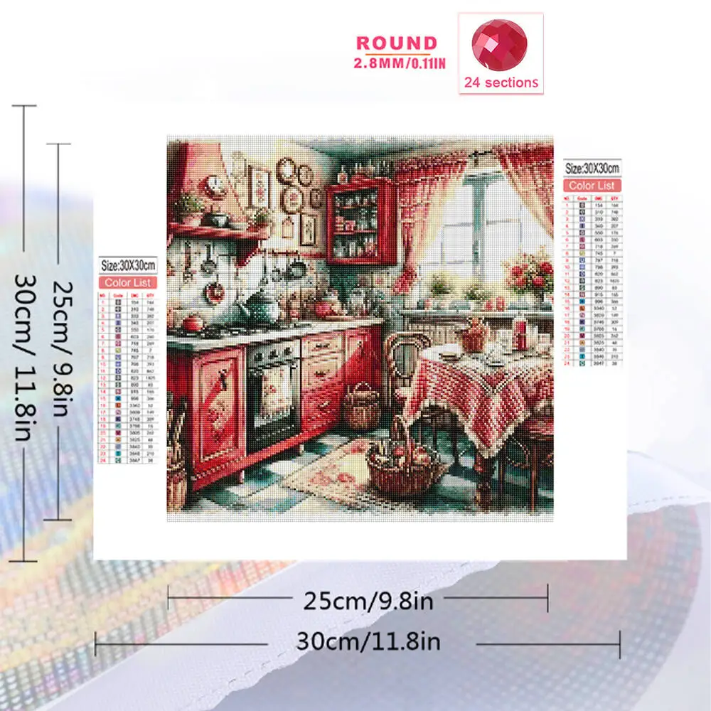Evershine 5D DIY Kitchen Diamond Painting Landscape Picture Of Rhinestones Diamond Mosaic Table New Arrival Handicraft