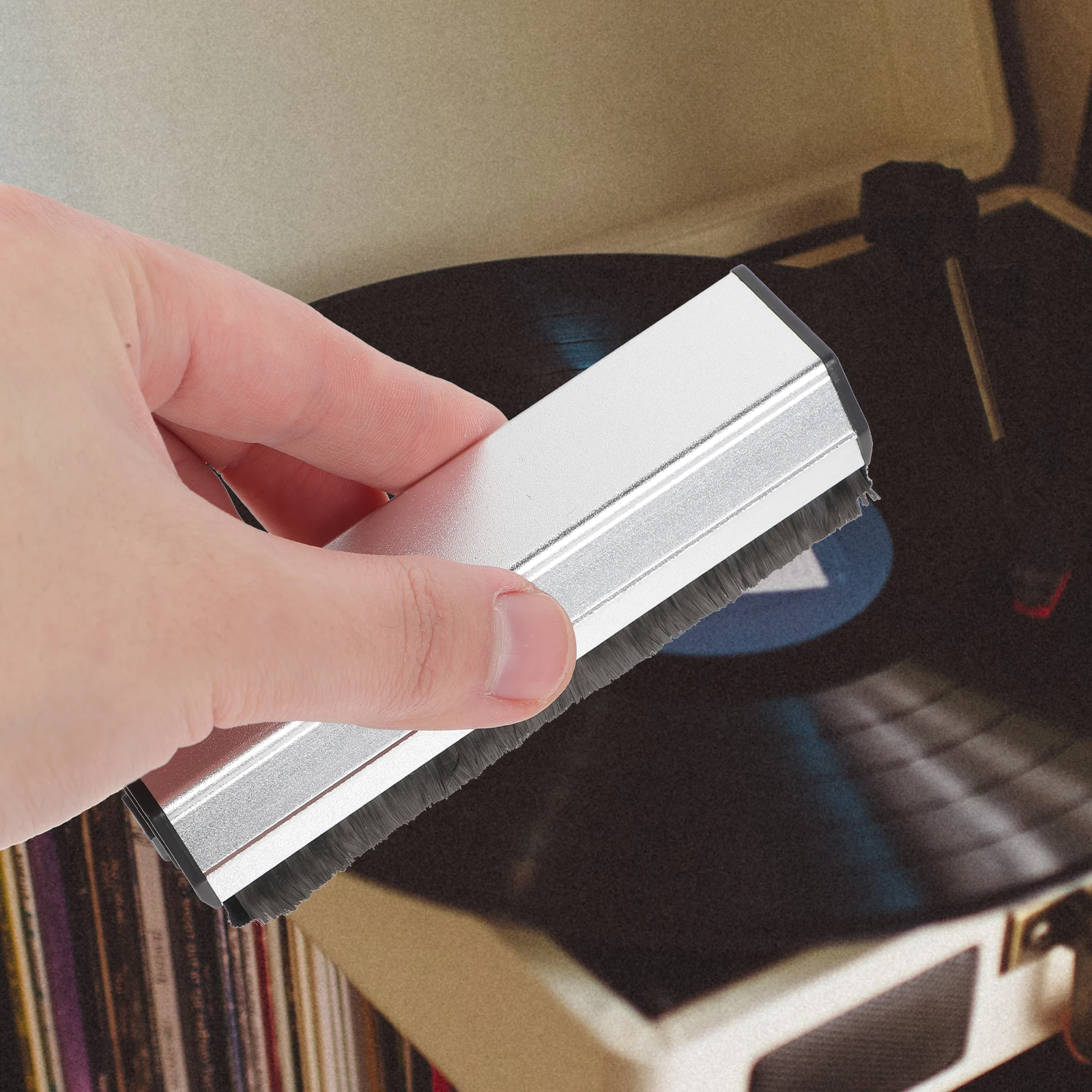 

Vinyl Brush For Cd Cleaning Removes Dust Debris Enhances Cartridge Life Smooth Grip Turntable Maintenance Tool Record