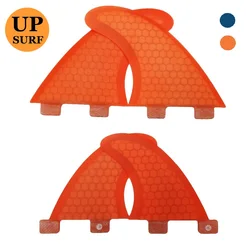 Palmes de surf en accent d'abeille, M + GL 4, UPSURF FCS Fins, Double Tabs 1