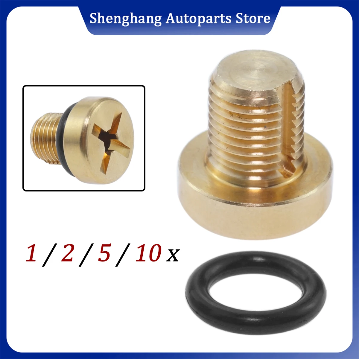 17111712788 Tank Bleeder Screws Reservoir Plug Brass Radiator Coolant Venting Bolt For BMW X1 X3 E46 E92 E90 E36 E39 Mini