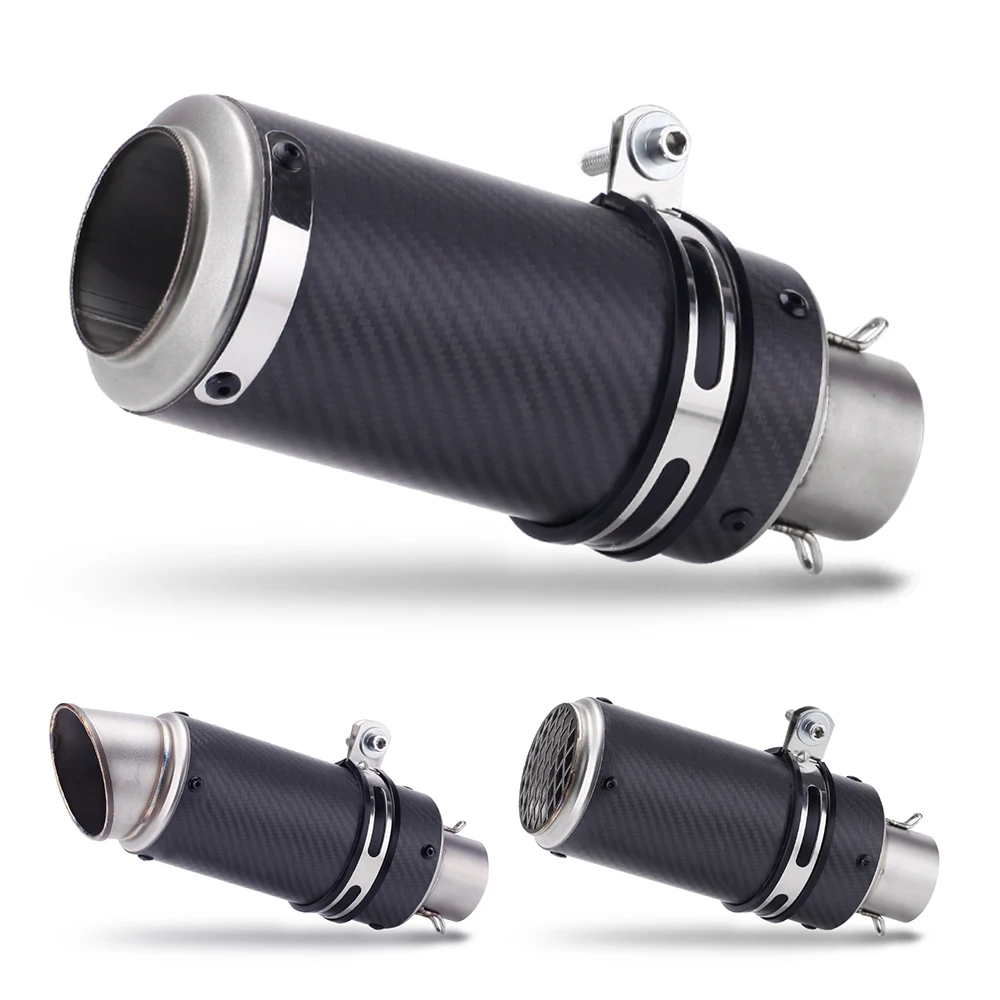 51MM 61mm Modified Motorcycle SC Exhaust  Muffler gp-project For YZF R6 R15 R3 MT07 zx6r z800 z900 mt09 fz09 ninja400 z400