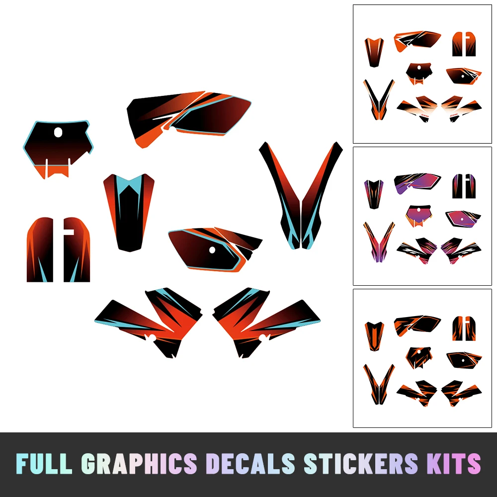

Fit for SX85 85 SX 2006 2007 2008 2009 2010 2011 2012 Background Graphic Decal Kit Motorcycle Fairing Sticker Set