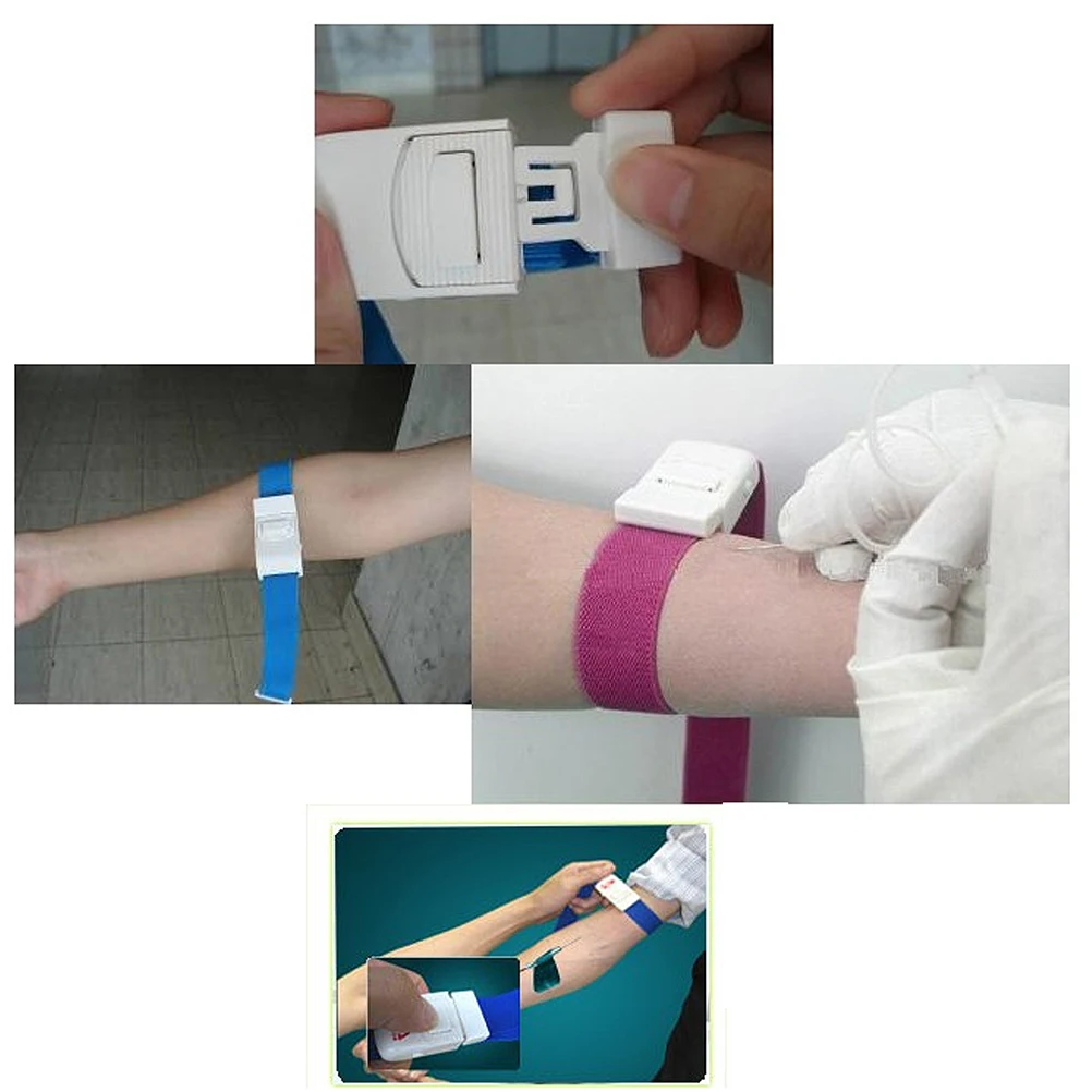 

3pcs 40Cm Elastic Medical Emergency Buckle Tourniquet Quick Release Outdoor Aid Kit Flexible Reusable