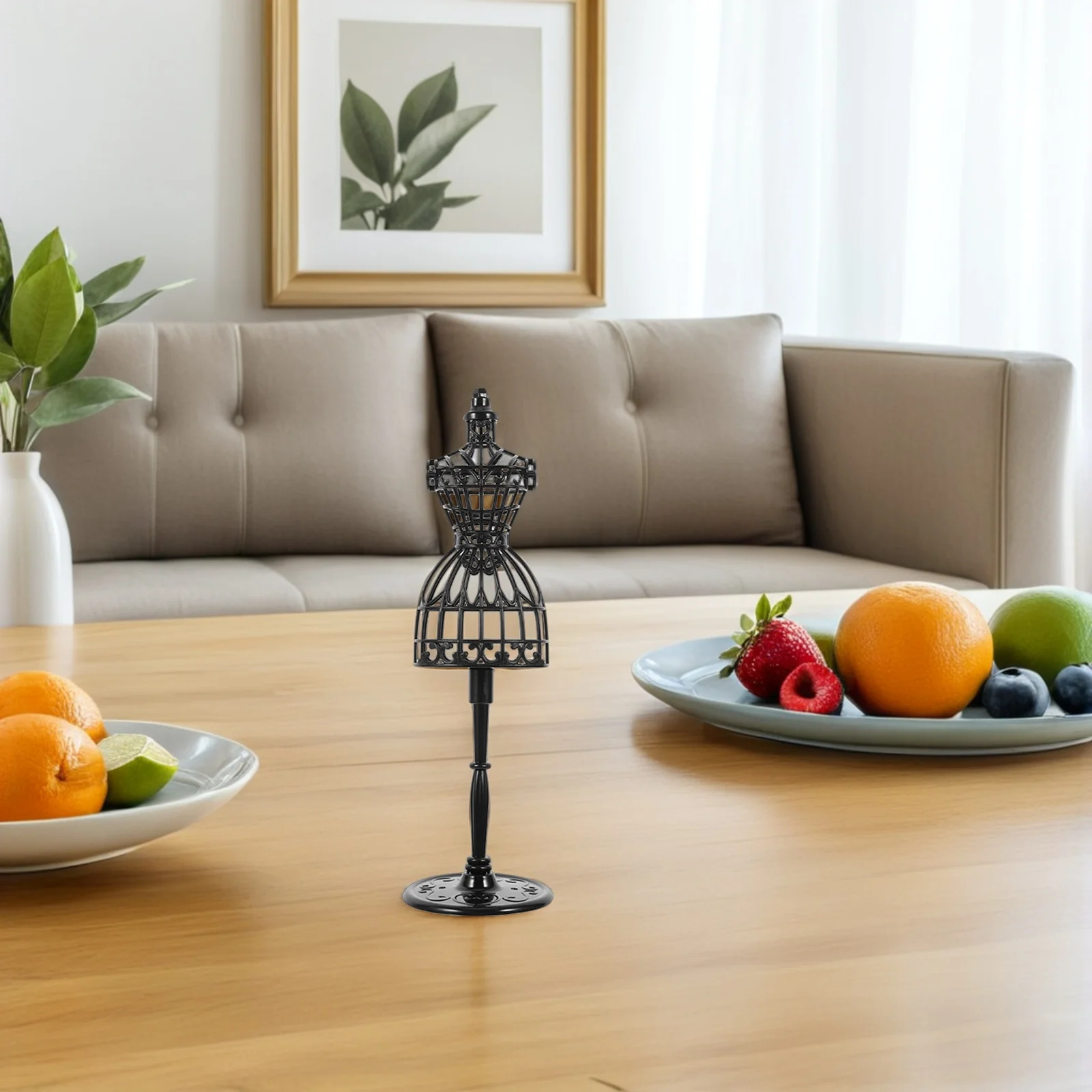 

12Pcs Miniature Mannequin Stand Lightweight Material Easy Assembly for Realistic Dollhouse Accessories Mini Dress Form