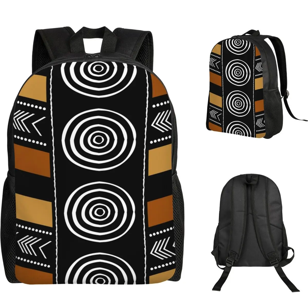 

Рюкзак с рисунком в африканском стиле из ткани мад-клот, школьная сумка для мальчиков и девочек, сумка для книг, сумка для ноутбука, сумка через плечо