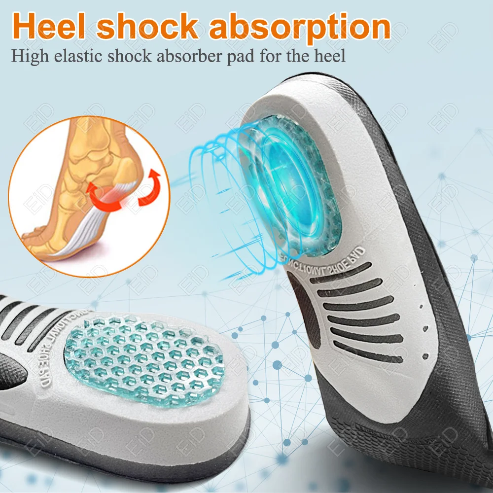 EiD Best Orthotic Gel Insoles Orthopedic Flat Foot Health Sole Pad For Shoes Insert Arch Support Pad For Plantar fasciiti Unisex