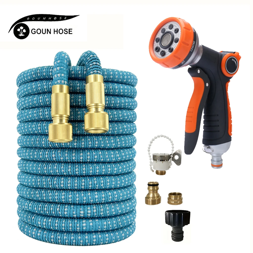 

Expandable High-Pressure Magic Hose 8 Water Spraying Functions Gun Durable Materials Home Garden Watering Tools GOUN HOSE
