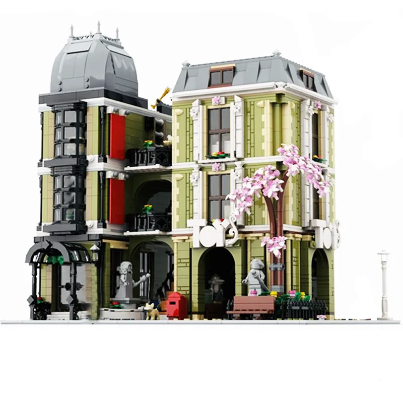 Idea Natural History Museum Moc-10326 Alternate Modular Olive Street Architecture Street View Building Blocks Set Toys Kids Gift