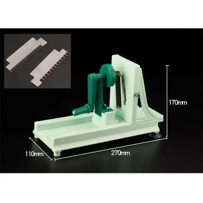 قطاعة يدوية متعددة الوظائف لولبية فجل المطبخ أدوات تقطيع الخضار والبطاطس L7F0 #2