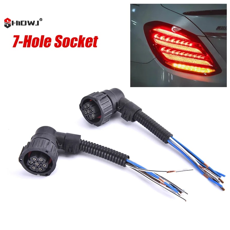 

1 x 7 Pin Car Plug Socket For Truck For Mercedes-benz Actros Tail Light Connector Wire