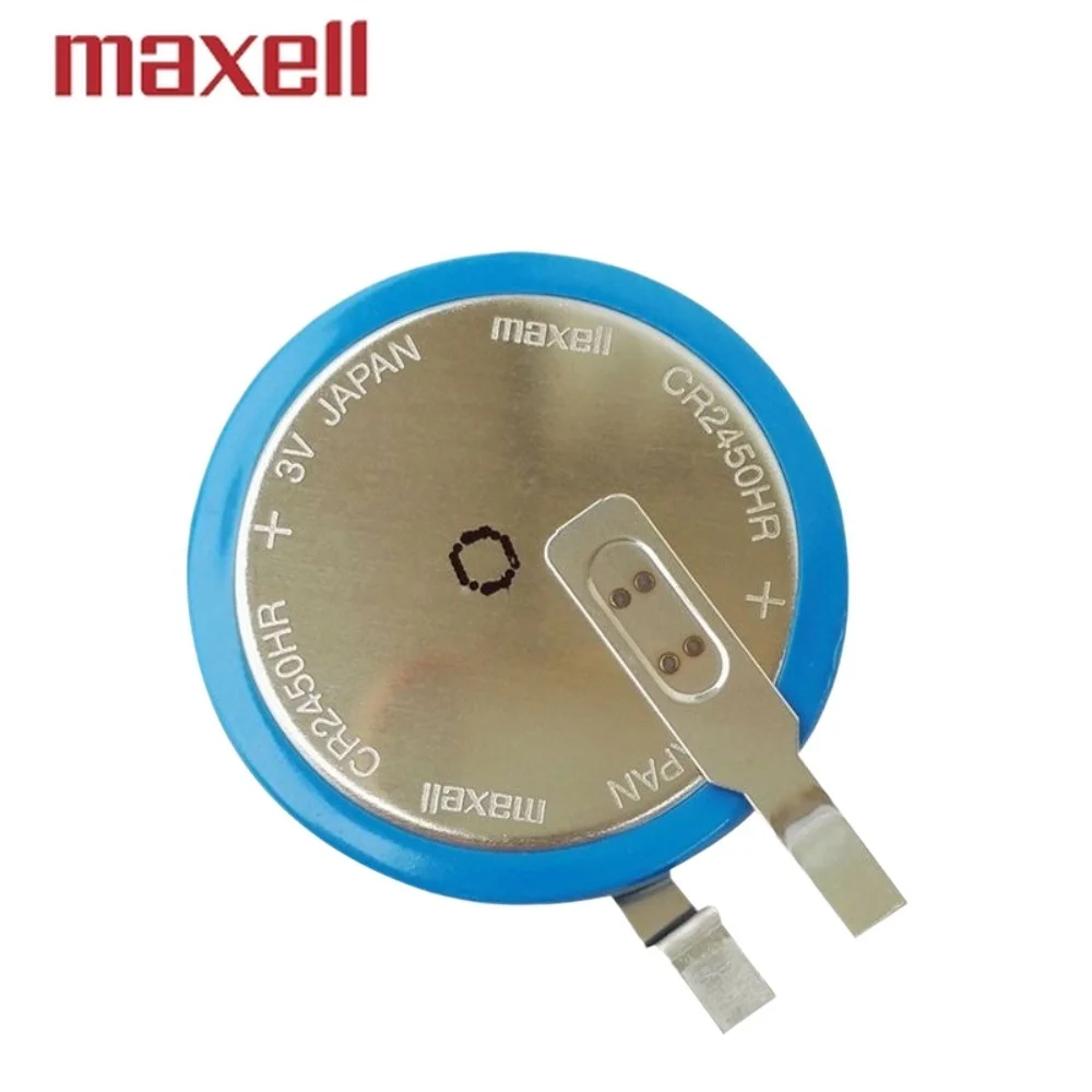 2PCS Original-Maxell CR2450HR Lithium Battery CR2450 CR2450N High-Temperature Resistant 3V Tire Pressure Monitoring Button Cell