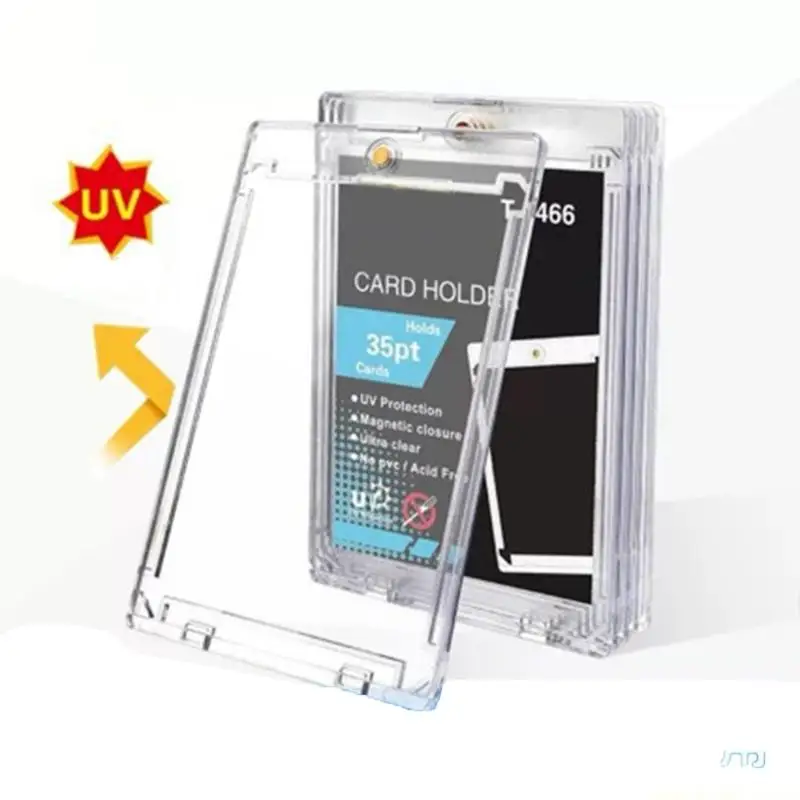

5Pcs permanent Acrylic Card Protectors For 35PT Collectible Memorabilia