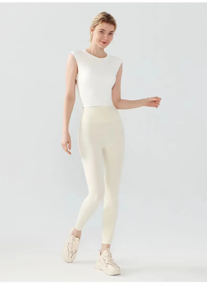 Rückenfreies Sporttop für Damen im Sommer, stoßfeste Pilates-Yoga-Anzüge für kurzärmelige, schnelltrocknende Fitnessanzüge. – Detail 7