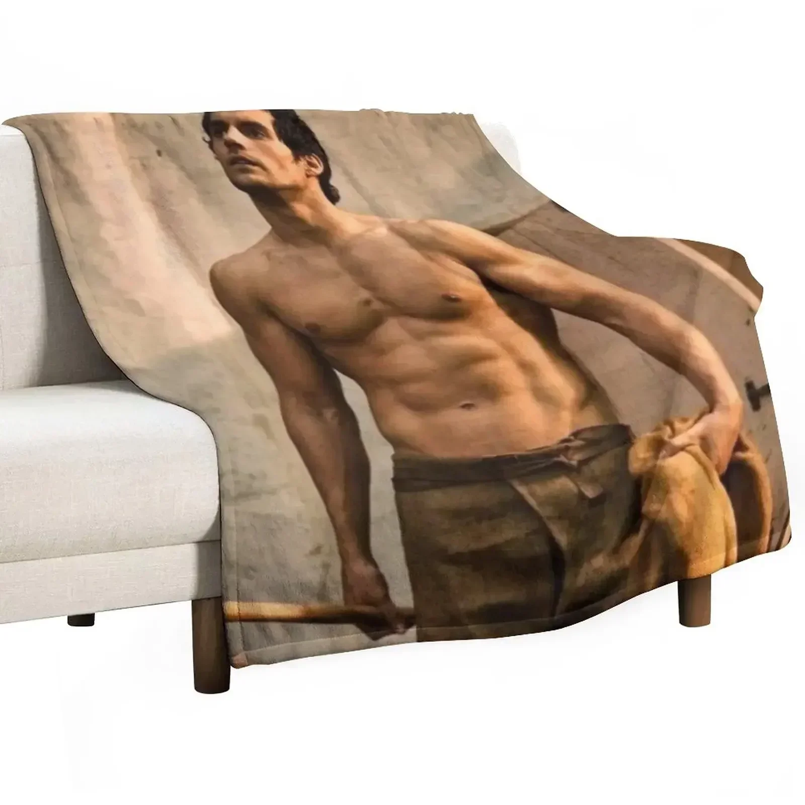 

henry cavill Throw Blanket Blankets For Baby Soft Plush Plaid Flannel Fabric Blankets