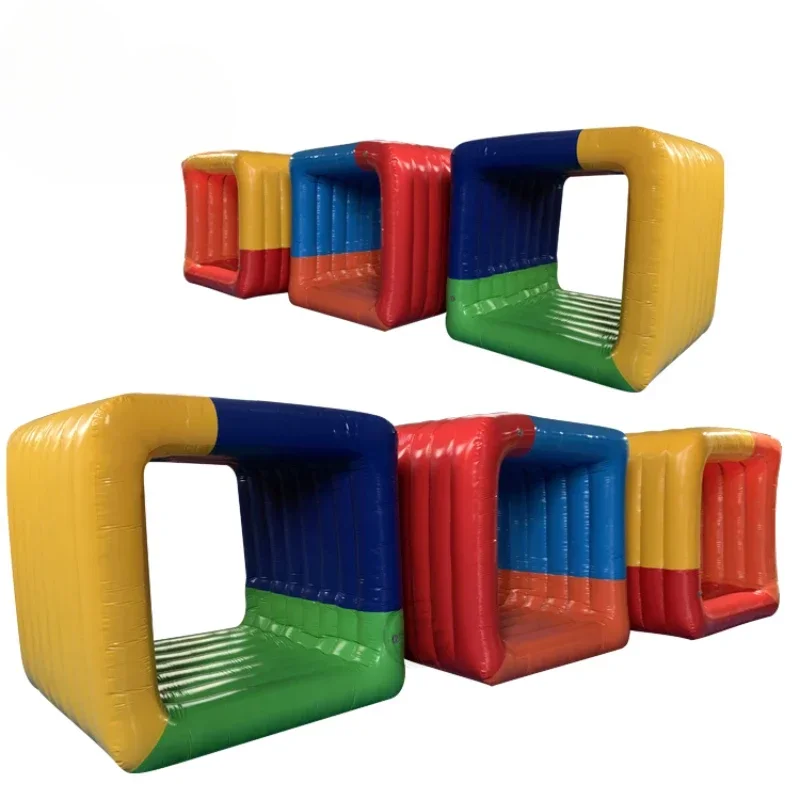 Team Building Inflatable Flip It Interactive Games With Accessories Inflatable Playground Games For Adults