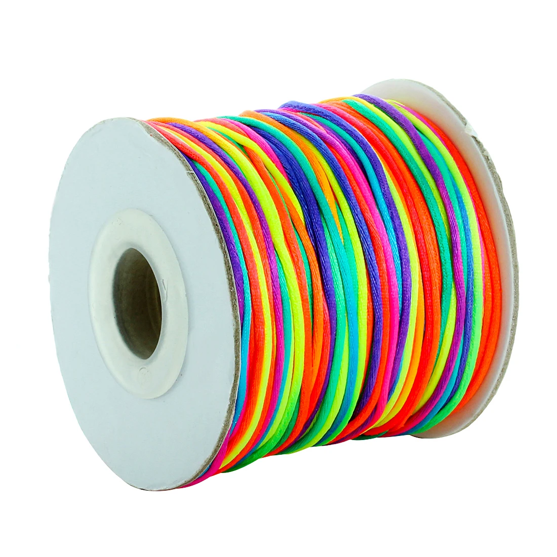 80Yards/Lot 1.5mm Nylon Thread String Colorful Satin Cords For Ornament Making DIY Crafts Material Clothing Finding Accesso