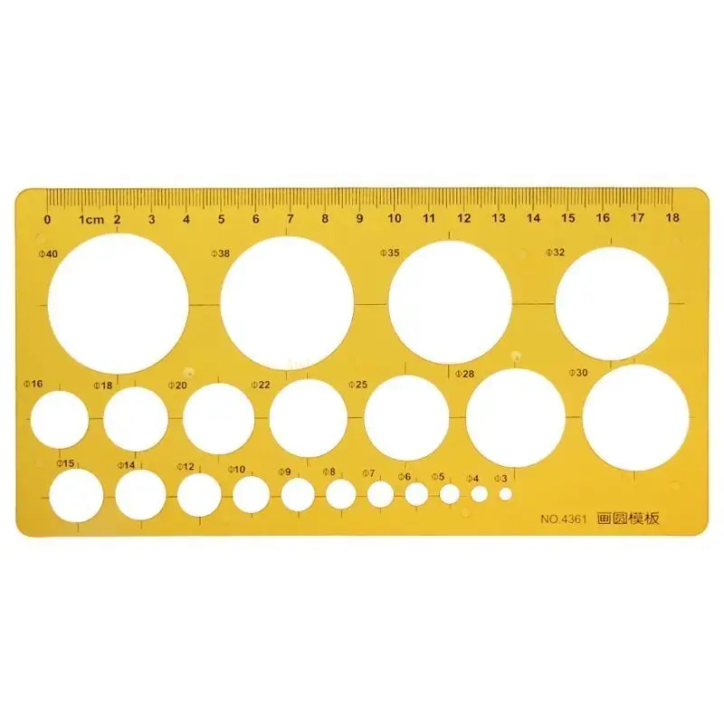 K Resin Heating Ventilation Design Drawing Template Ruler Measuring Tool Student