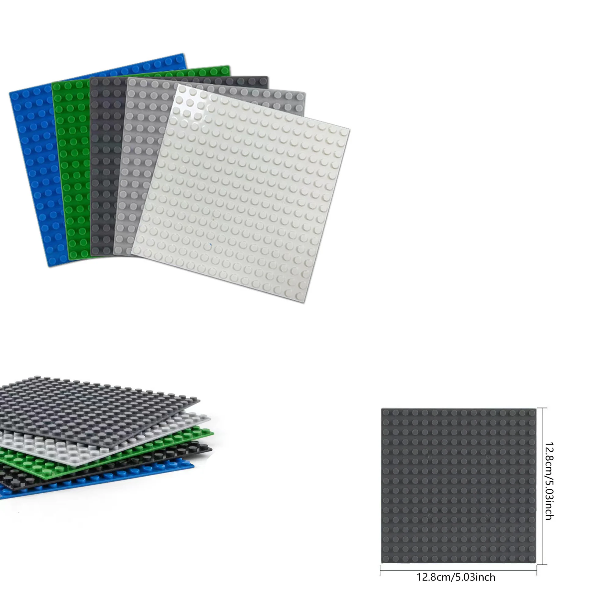 

20pcs 16x16 Block Base Plate, Compatible with Mainstream Brands, Play CHILDREN'S Creativity Toy Base Accessories