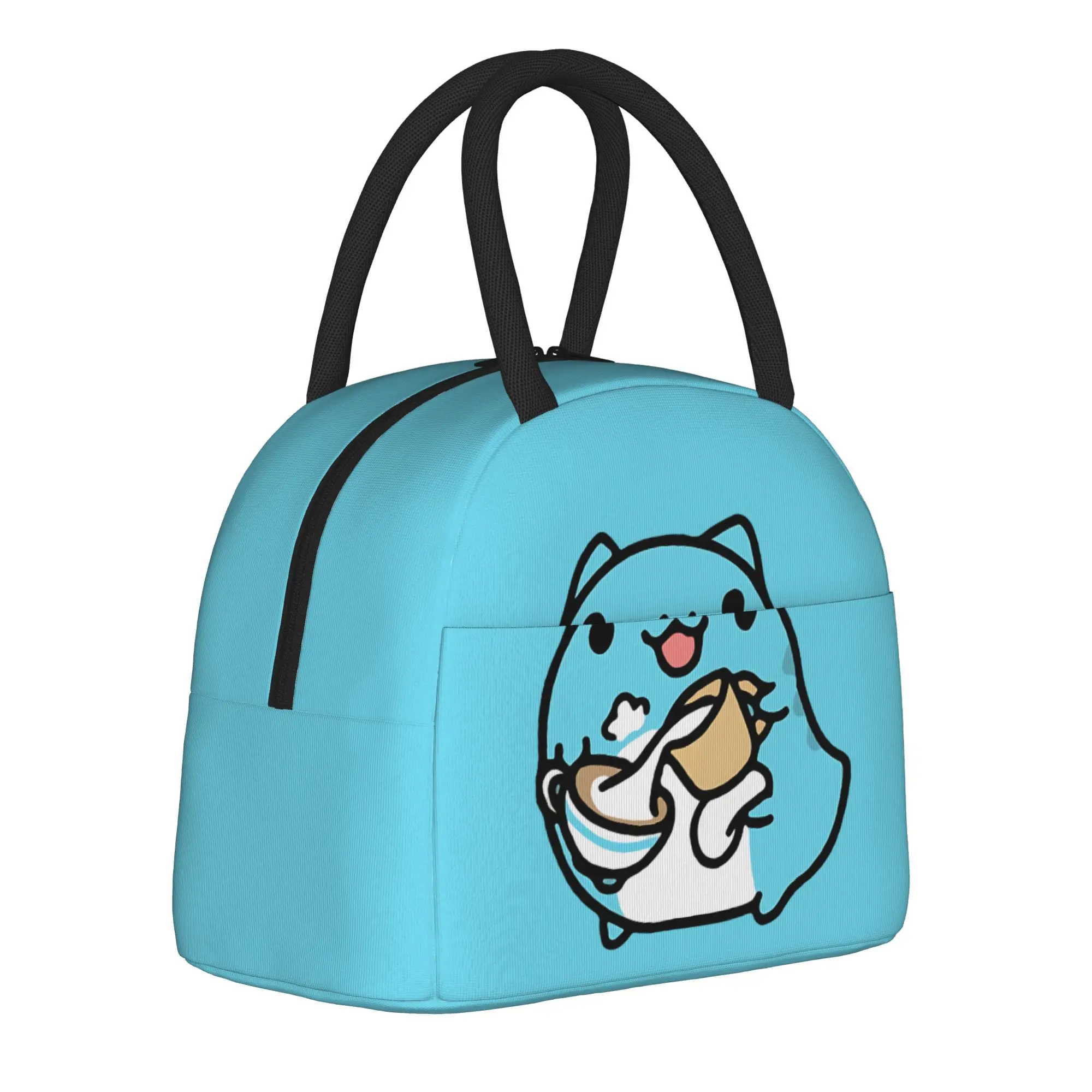 Bugcat Capoo   Milk Insulated Lunch Bag Cooler Bag Reusable,Meal Container  Leakproof Tote Lunch Box Bento Pouch Beach  Outdoor