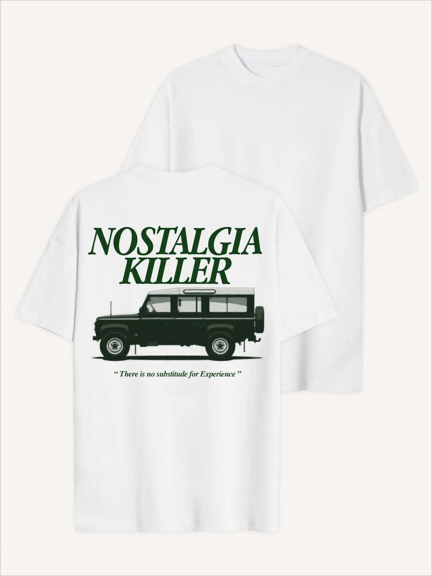 Vintage Defender Offroad Car Nostalgia Killer Text Print T-Shirt Men Women Outdoor Automotive Aesthetic Casual Cotton Tee Tops