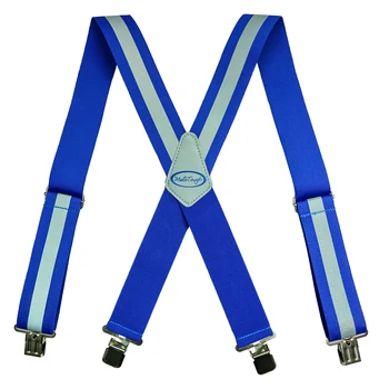 Melo Tough Reflecterende Veiligheid Bretels | Werk Bretels Met Hi Viz Blauwe Reflecterende Strip Hold Up Tool Riem Bretels