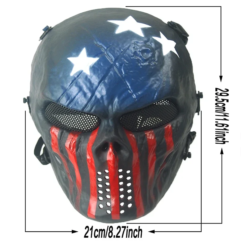 Real outdoor CS zombie skull mask field equipment full face Warrior mask military outdoor supplies Halloween dress tactical mask