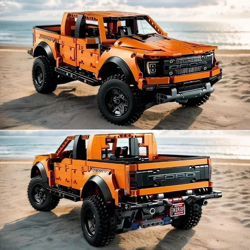 2024 New1379PCS Tech :10 F-150 Truck Car Blocks Pick Up Off-Road Bricks MOC 42126 Assemble Toy For Kids Boy Birthday Gifts Toys