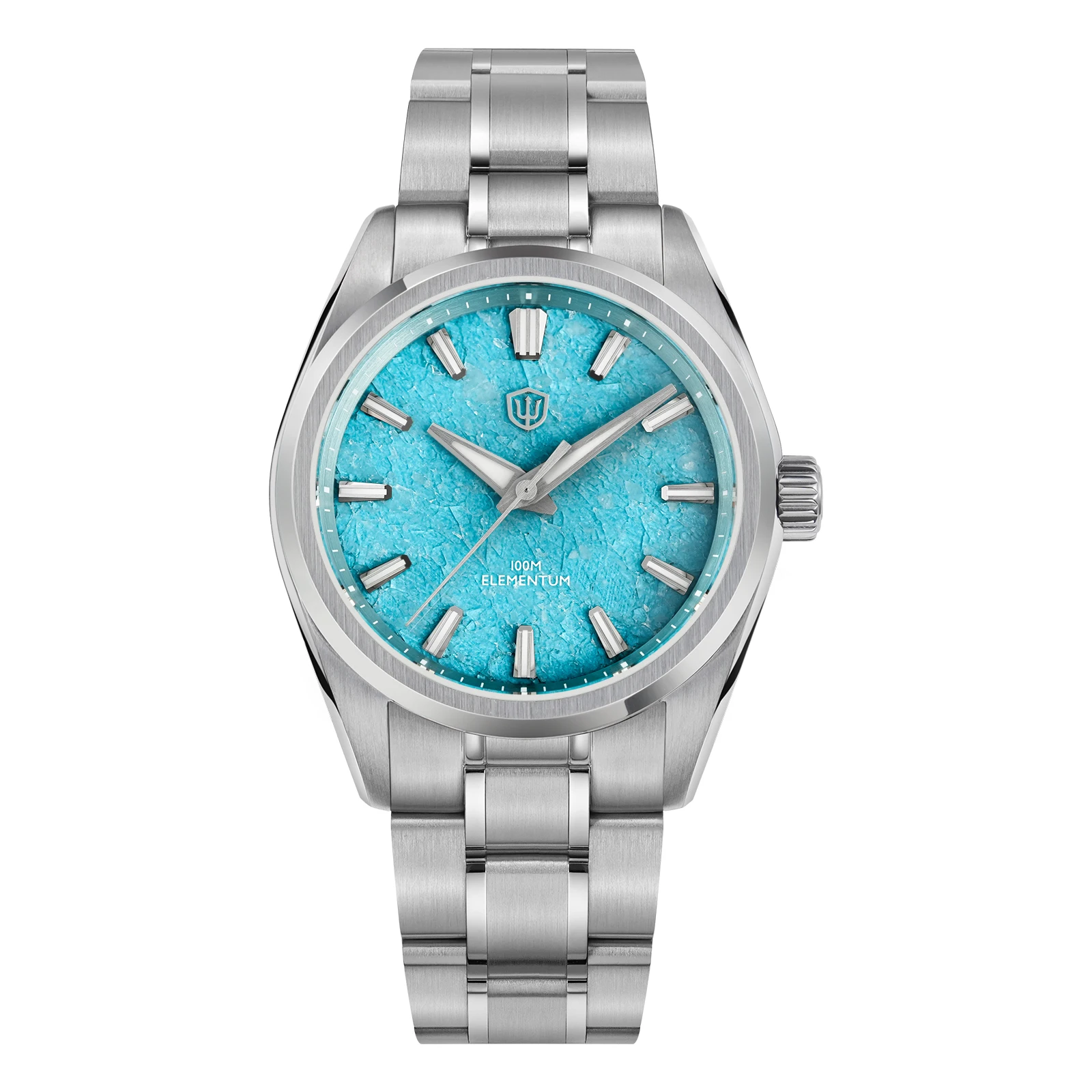 Watchdives 38mm Mannen Quartz Horloge VH31 Sweep Seconden Beweging ijskristal Titanium Waterdichte Horloges WD0003B WD0003C WD0003D