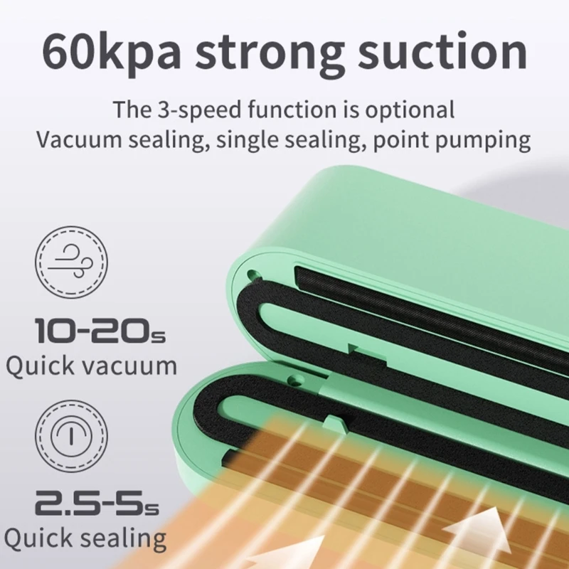 أداة غلق الأكياس القابلة لإعادة الشحن، أداة غلق الحرارة، مكنسة كهربائية محمولة باليد