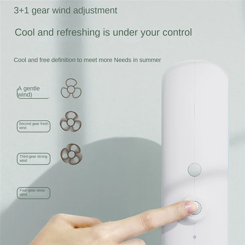 مروحة السقف التحكم عن بعد مروحة تتأرجح 7 بوصة 4000Mah 4 التروس وضوء دافئ Led مصباح USB مكتب مروحة السقف سهلة التركيب A-A77