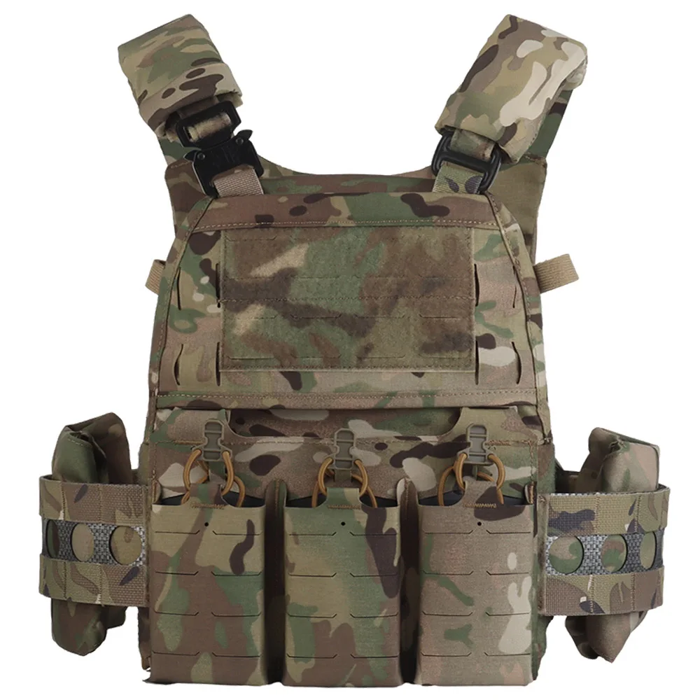 Kamizelka taktyczna Ferro Plate Carrier V5 FCPC Militar Hunting Airsoft Kamizelka na ciało Przenośne systemy MOLLE Potrójna torba na magazynek