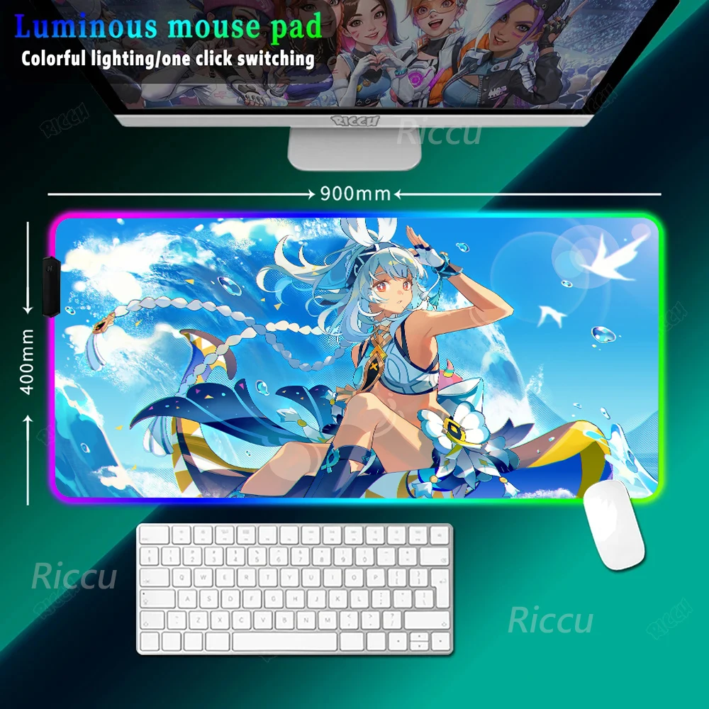 

Hot selling item Genshin Impact Mualani XXL Desktop games Large High Printing Computer Large game accessories Keyboard Mouse Pad