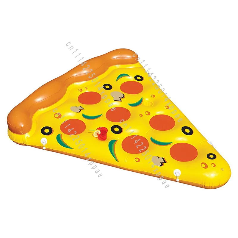 Adult Air Cushion Bed Inflatable Pizza Recliner PVC Water Inflatable Pizza Floating Bed
