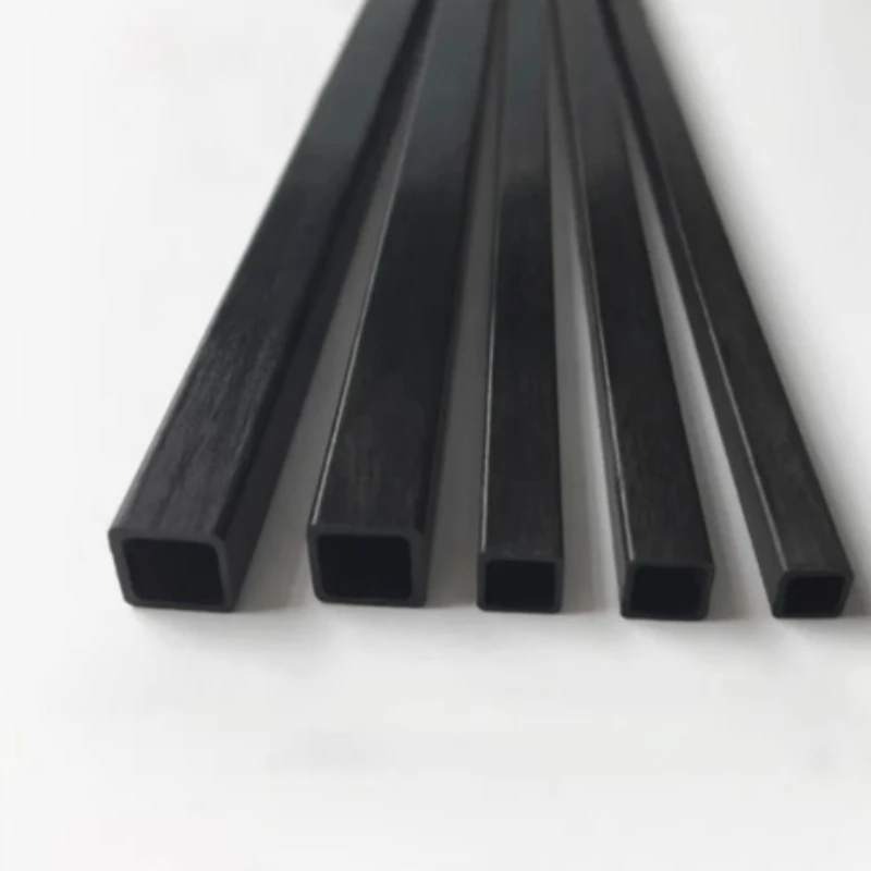 1/2/5pcs Carbon Fiber Square Tube Length 500mm Multi-Size OD 3mm 4mm 5mm 6mm 8mm 10mm for RC Model Parts Tail Pipe