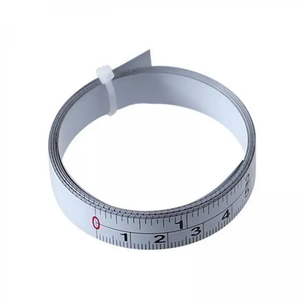 6x Metal Measure Tape with Sticky Backing Accurate Cuttable Waterproof Imperial And Metric Scale for Multipurpose