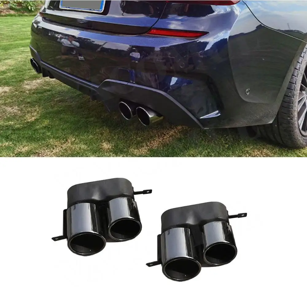 

VACOMUL Car Inlet Double-Barrel Rear Pipes vent For BMW G20 G28 M Sport 2019 -2021 Muffler Outlet Stainless Steel Tail Throat