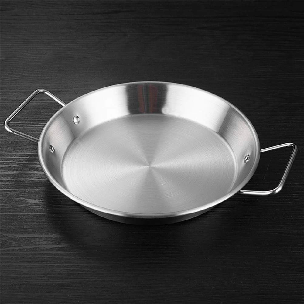 Double Handle Pan Paella Cooking Pot Easy To Clean High Temperature Safe Double Handle Kitchen Pot Easy Maintenance