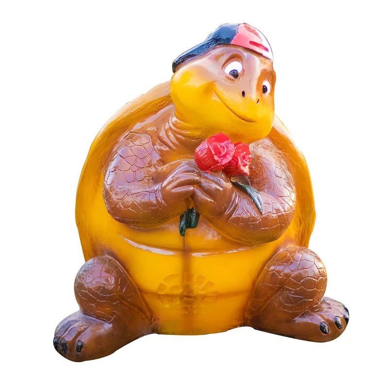 

Solar simulation luminous animal light lover turtle light fiberglass lawn