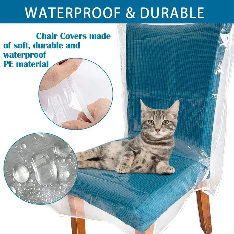 Plastic Chair Covers for Dining Chairs Thick Dining Chair Covers