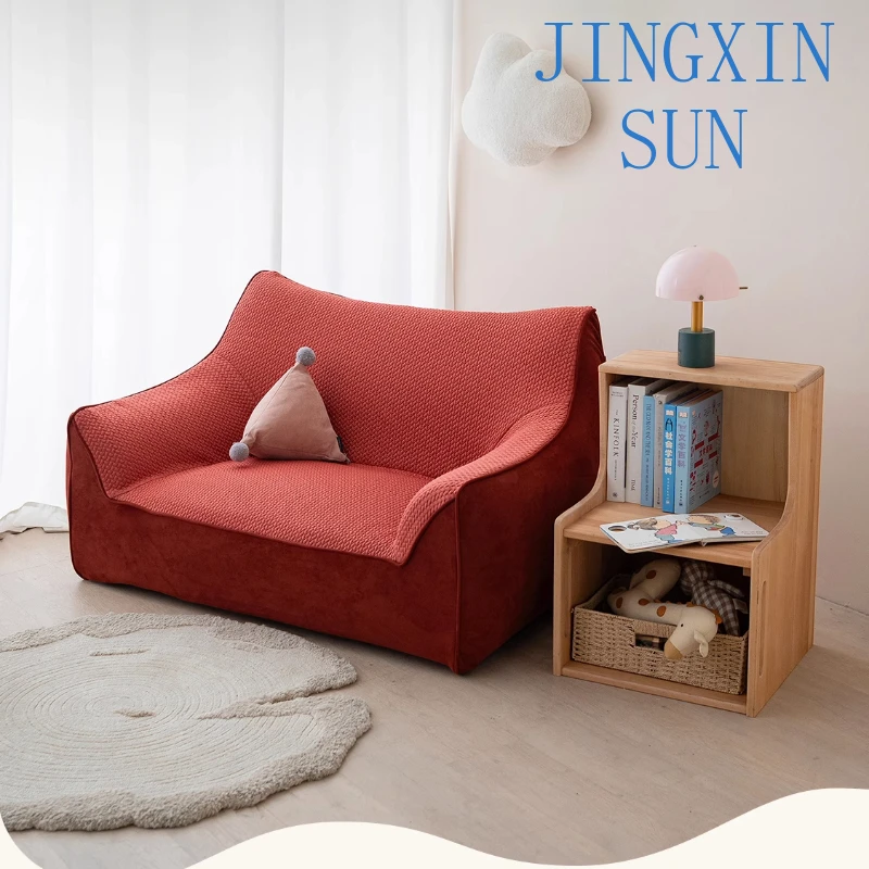 Single,  reading corner sleeping double parent-child small apartment red medieval lazy sofa