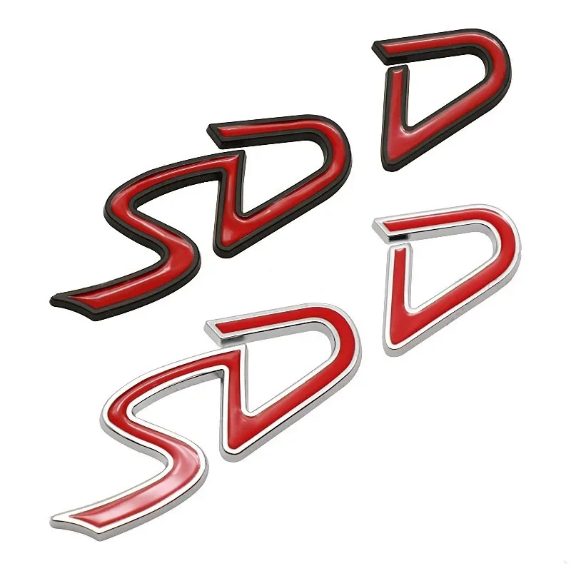 3D Metal D SD Logo Rear Trunk Emblem Badge Car Body Sticker Decals For MINI COOPER S D R50 R53 R55 R56 F54 F55 F56 F57