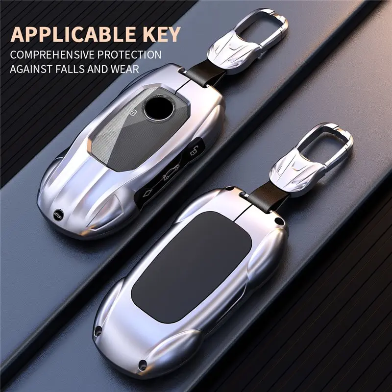 Car Key Case Cover Bag Fob Protection Shell Accessories for BMW I7 X7 G07 LCI IX I20 X1 U11 7 Series G70 G09 XM U06 G81 M3 2023