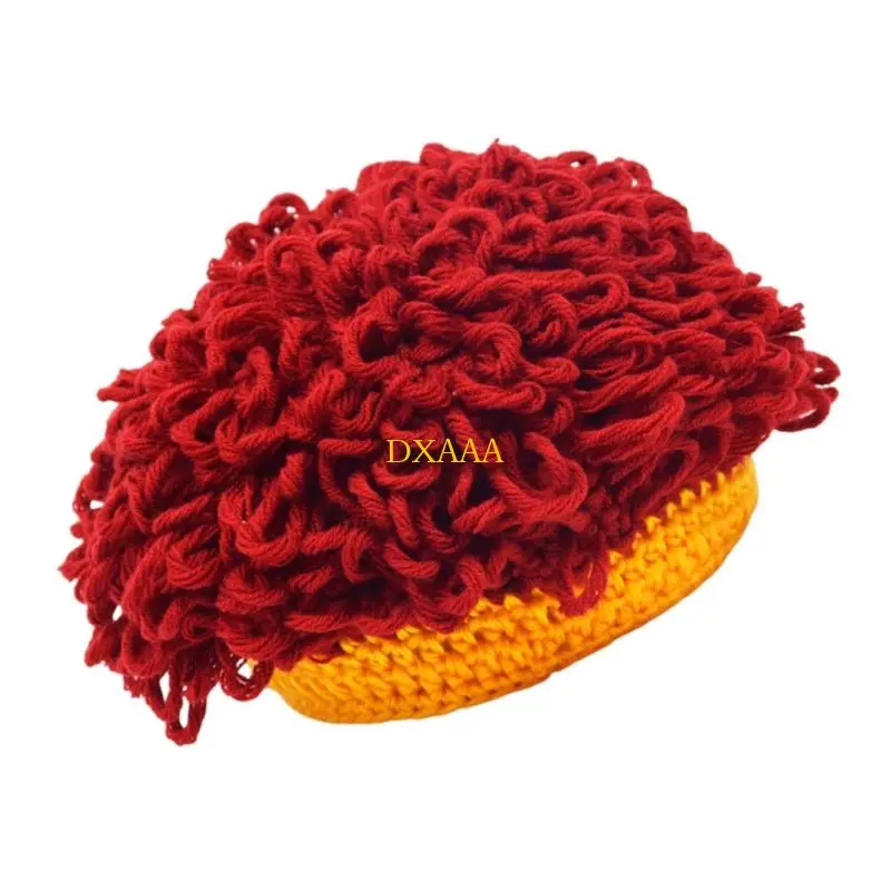 DXAA Gorra Divertida con diseño Afro para niños niñas 3 a 8 años Accesorio Fiesta Transpirable y fácil Lavar