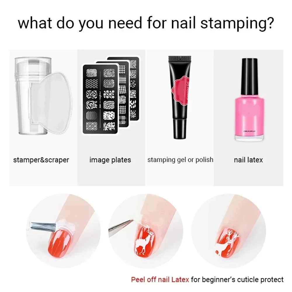 Nail Art siliconen transparante afdichtingsschraperset Groot schilderoverdrachtshulpmiddel 2-delig voor professioneel gebruik