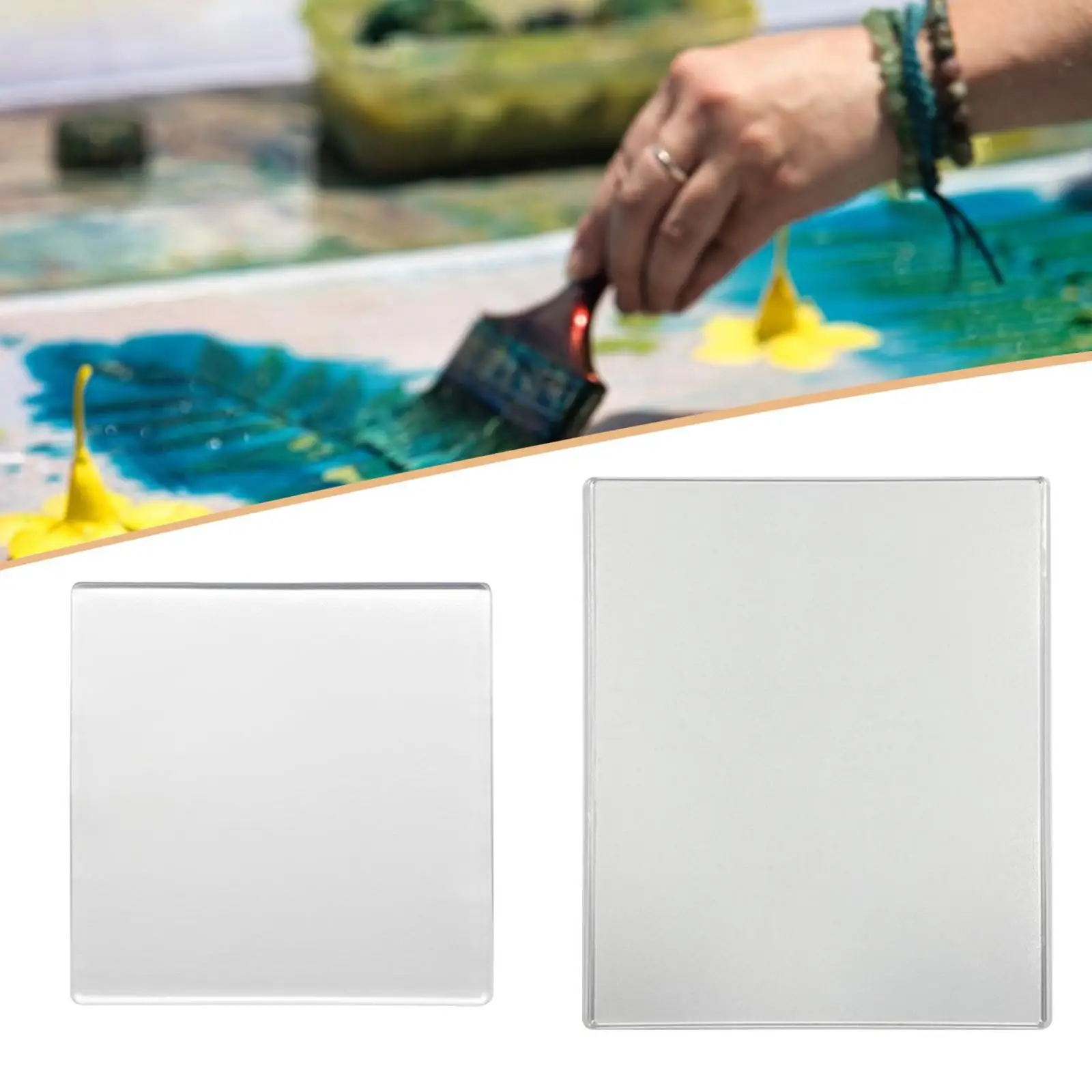 Gel Printing Plate Lightweight Durability,Painting Tool Printmaking Supplies Reusable for Home Decor Mixed Media Arts and Crafts