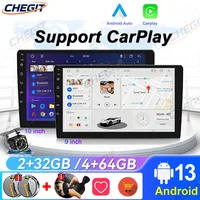 7/9/10 ''2Din Android 13 inalámbrico Carplay 64G Radio coche Radio Multimedia estéreo para toyota Hyundai Kia Volkswagen Jeep Fiat