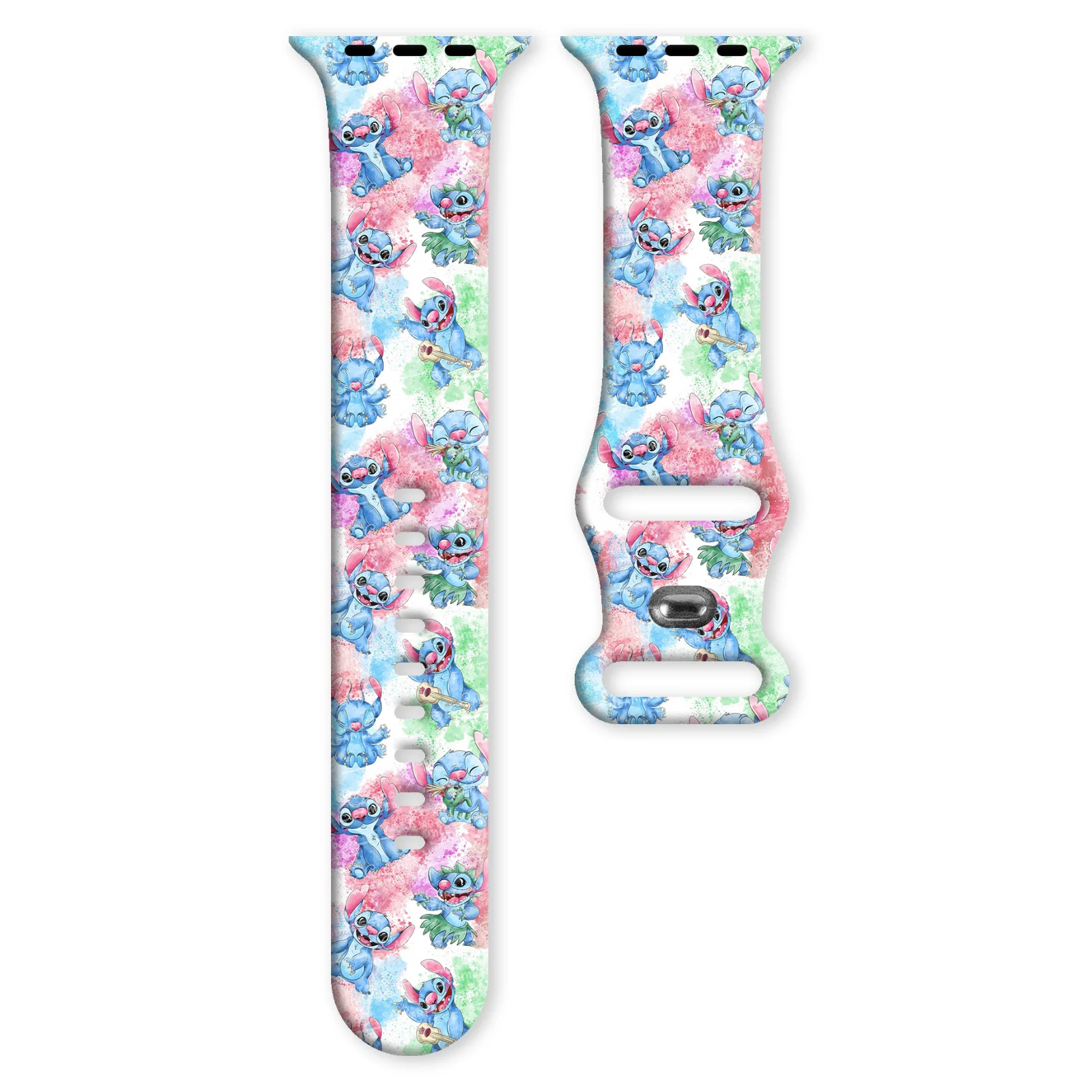 

Disney Series Printed Watch Strap Suitable For Apple Watch 11/10/9/8 Band Silicone Strap Replaceable iWatch 46mm/44mm/42mm/41mm